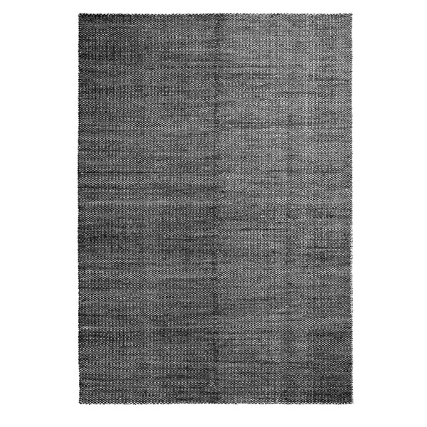 Hay Moiré Kelim Teppich 170x240 schwarz